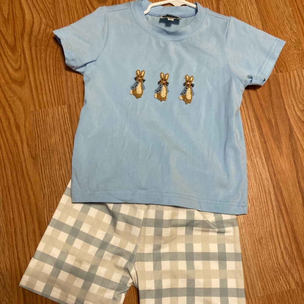Easter French Knot Short Set